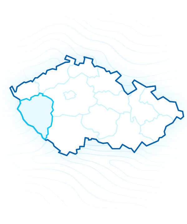 mapa plzensky-kraj