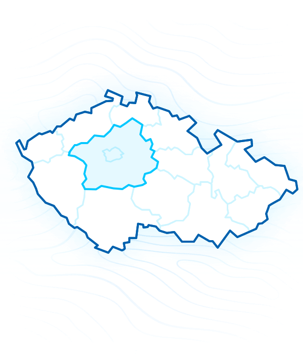 mapa stredocesky-kraj